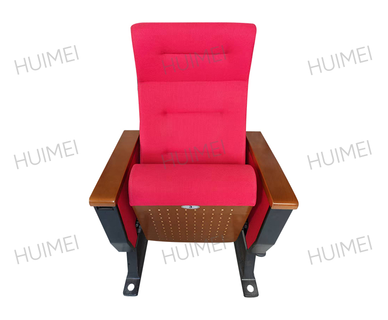 Hui Mei Chaise d'auditorium rembourrée de luxe Bleu ou Rouge HMZX-004